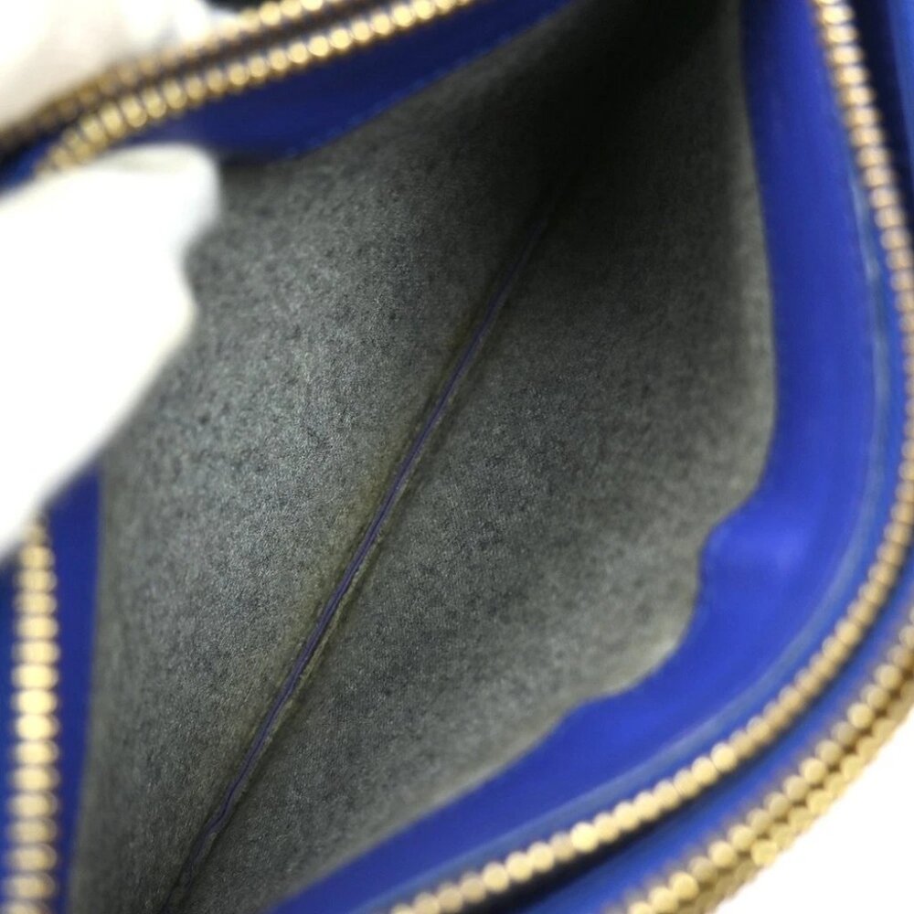 Celine Blue Leather Trio Shoulder Bag P.LA.0144 NQ03300 BNN07 - Picture 7 of 11